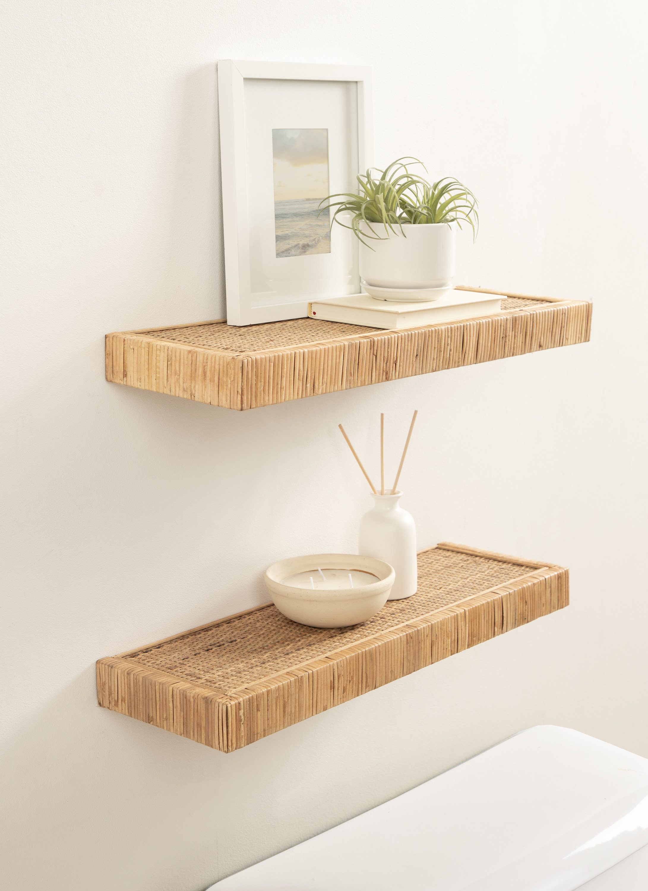 Bay Isle Home™ Two-Piece Rattan Shelf Set & Reviews | Wayfair